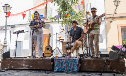 People playing music in the street